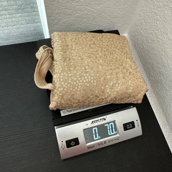 Talbots Tan Scoop Neck Sleeveless Pullover Sequin Tank Top Women's Size Large - Picture 9 of 9